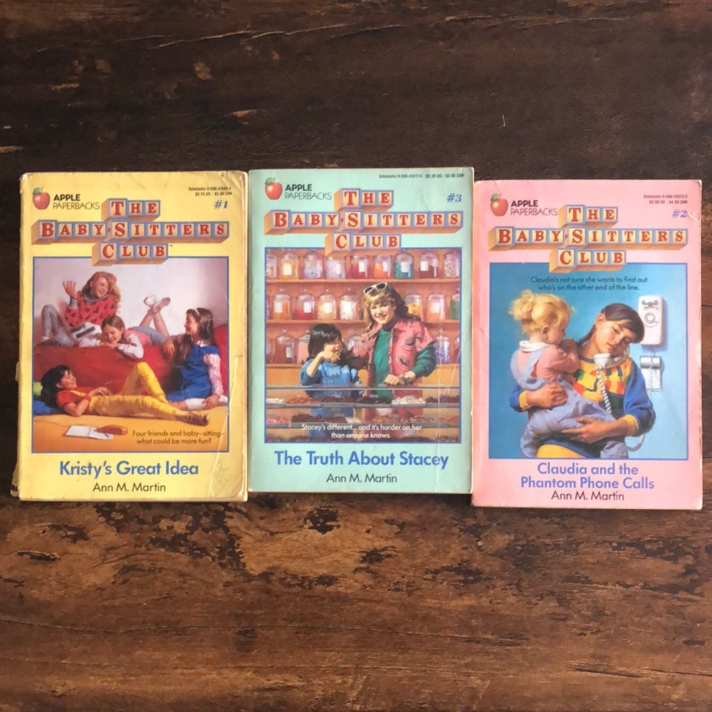 Rare vintage The Baby-Sitters Club Book Set by Apple - Multicolor